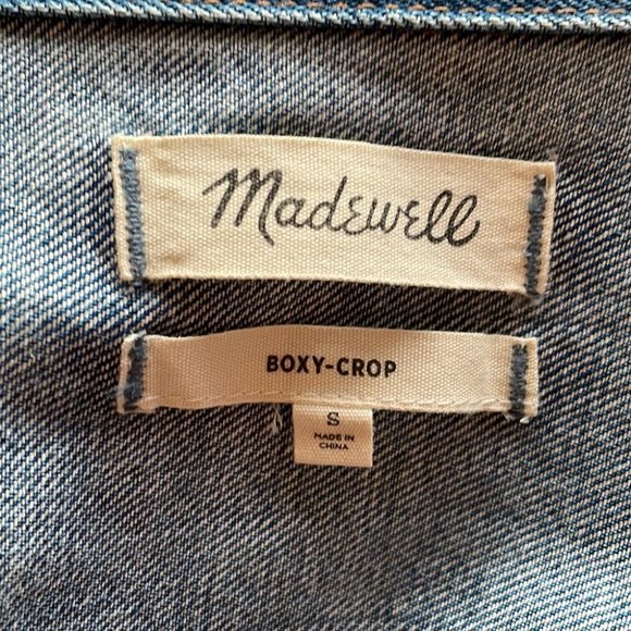 HEART-print Madewell Boxy Cropped Jacket - Picture 10 of 12